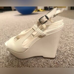 White Jil Sander Italian shoes, size 6